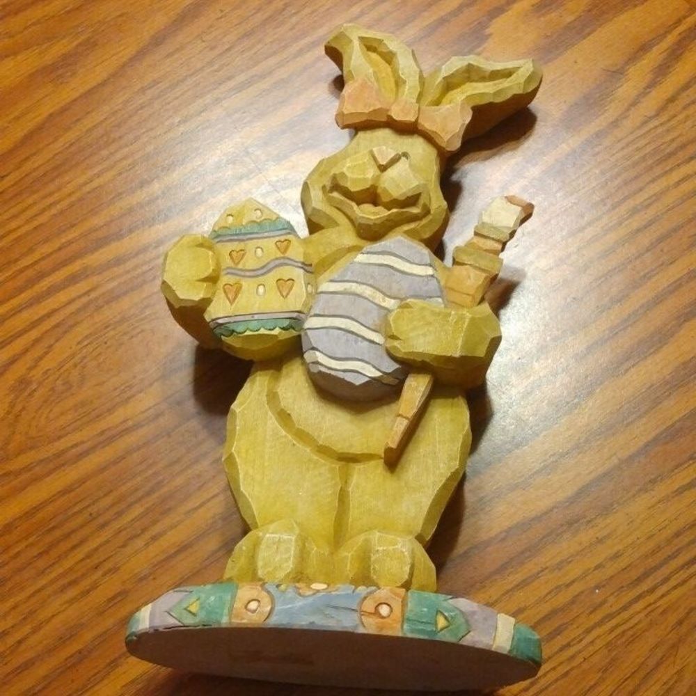 Standing Seasonal Easter Eggs Bunny Home Decor Accents